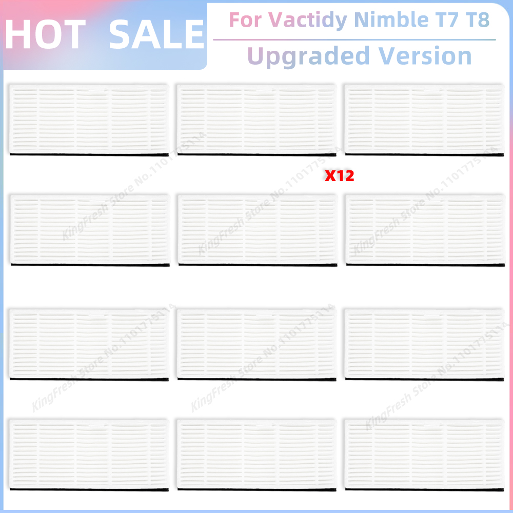 Compatibile con ricambi e accessori per il robot aspirapolvere Vactidy agile T7 T8 Spazzola laterale principale Filtro Hepa Panno per la pulizia: Arancione