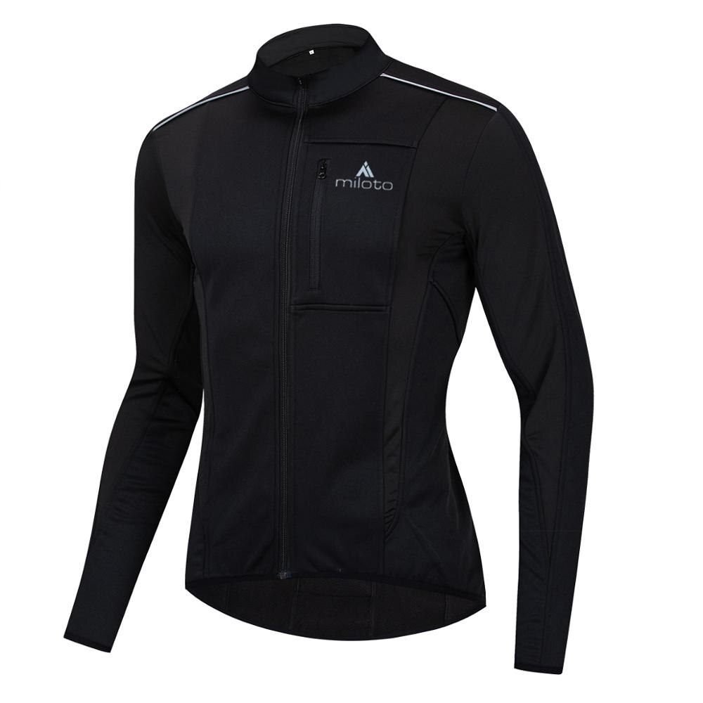 Herrcykeljacka utomhuscykling vandringsjacka fleece softshelljacka vindjacka vattentäta jackor regnjacka: P012- svarta / Xxxl