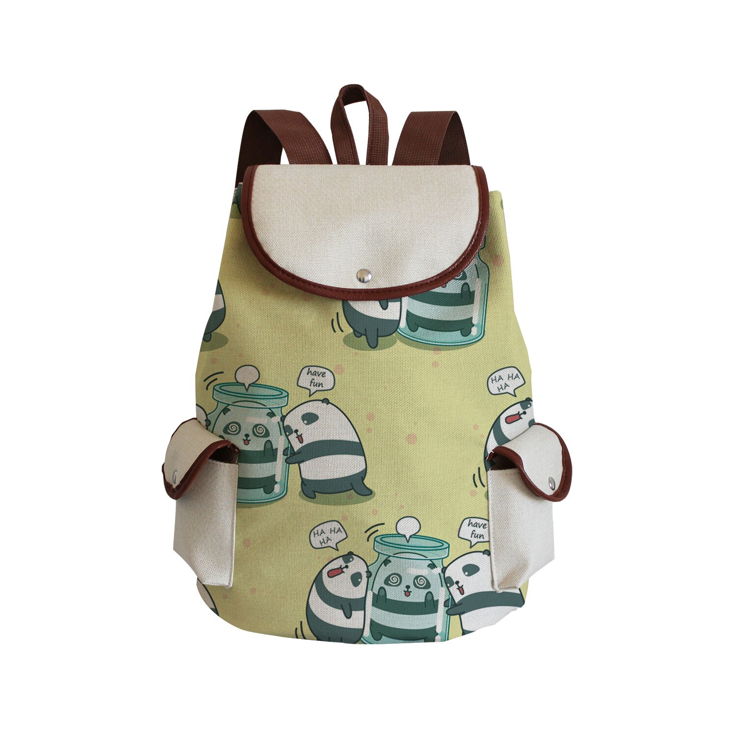 Nette Chinesischen frauen Rucksack Panda Blumen- Gedruckt Handtaschen schick Eco lässig Taschen Große Kapazität Rucksack Schule Tasche: sj4709