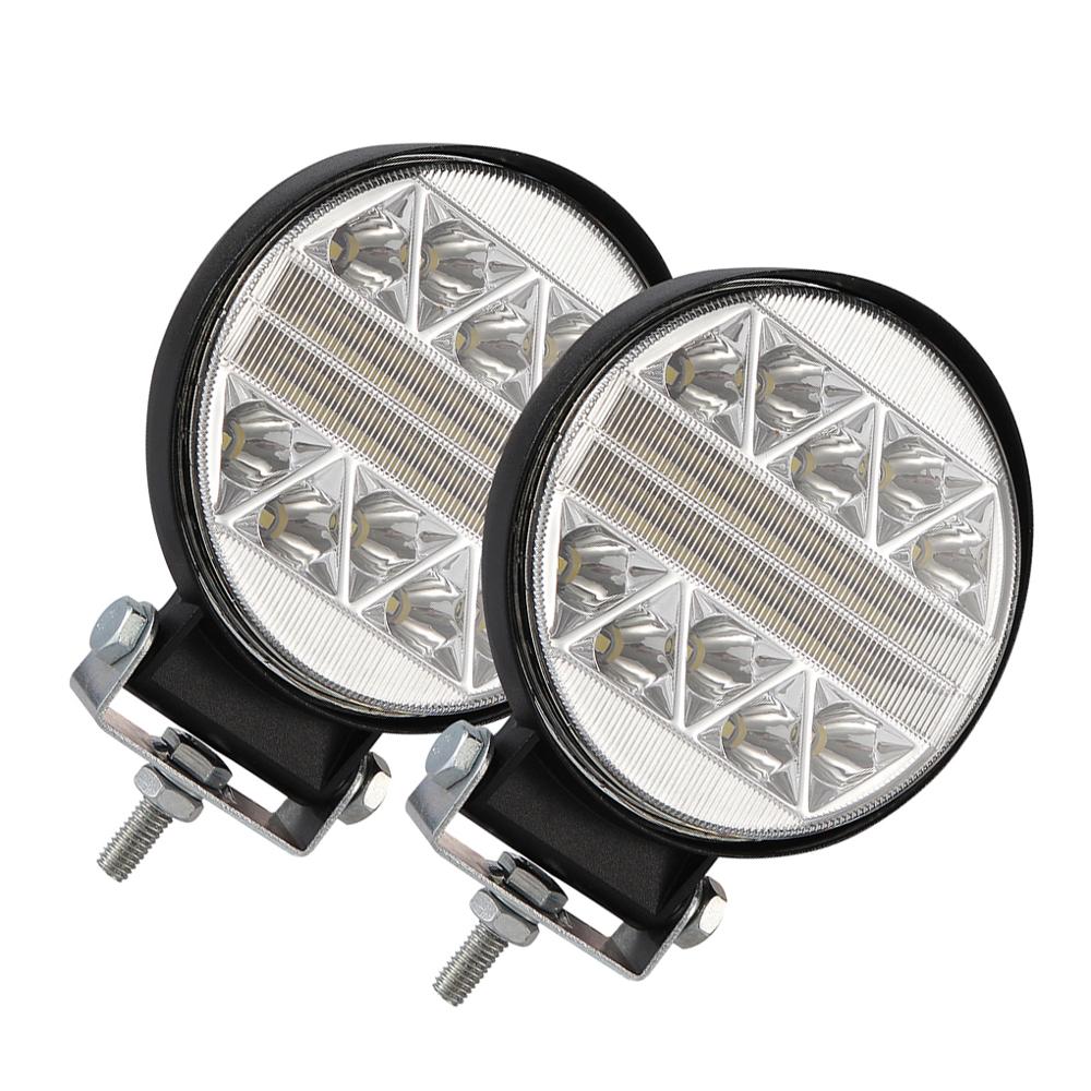 4Inch Round Truck Waterproof Ultra-Thin Off-Road Vehicle Spotlight LED Flashing Working Light: Default Title