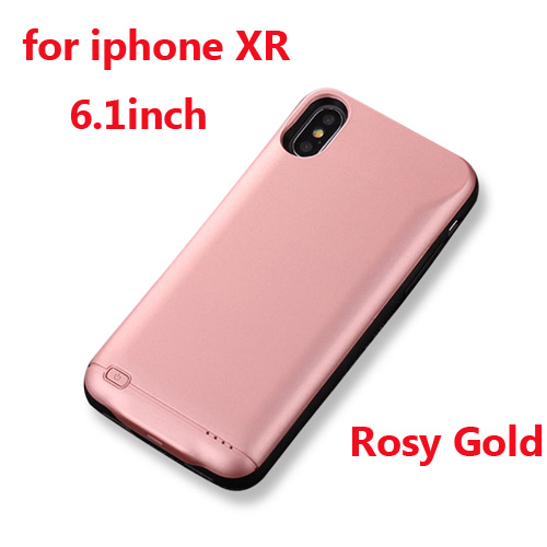 10000mAh Battery Charger Case For iphone 6 6s 7 8 Plus Power Bank Charging Case For iphone X XS Max XR 6 s power bank Case: XR Rose