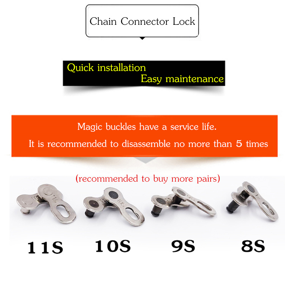 VXM 6/7/8/9/10/11 Speed Bike kette stecker lock set MTB road bike Anschluss für Schnell Master Link Joint Kette fahrrad Teile