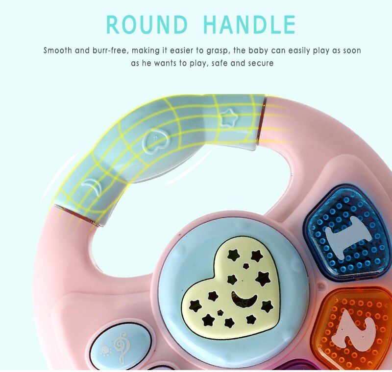 0-3 Jaar Oude Kinderen Muziek Beat Drum Machine Licht Projectie Puzzel Vroege Onderwijs Wijsheid Bell Muziek Verlichting speelgoed