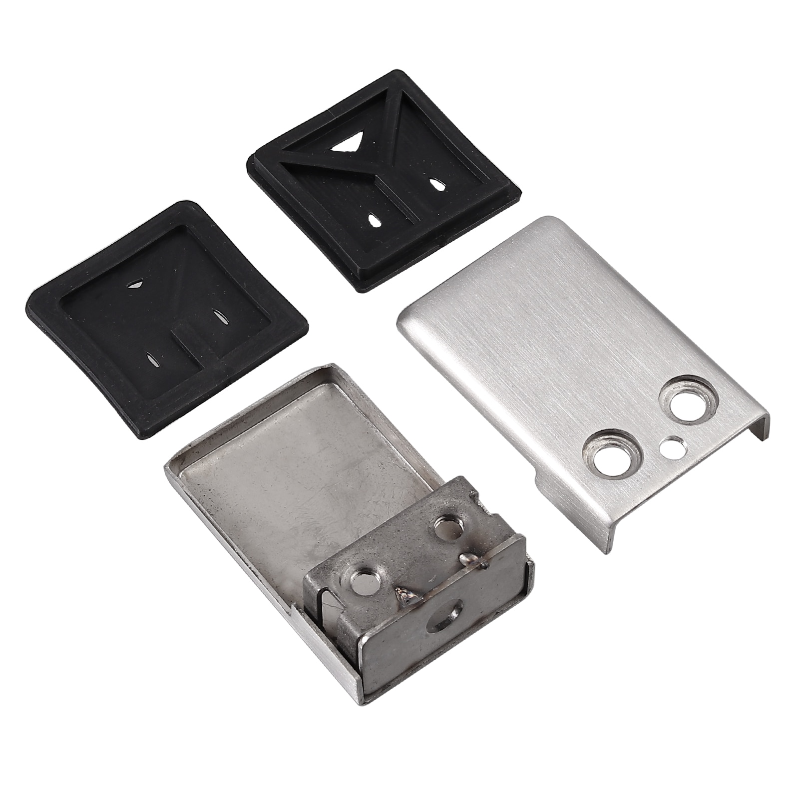 Proster – pinces à verre carrées en acier inoxydable, 8 pièces, support à Clip pour main courante 8-10mm 10-12mm avec pilote hexagonal