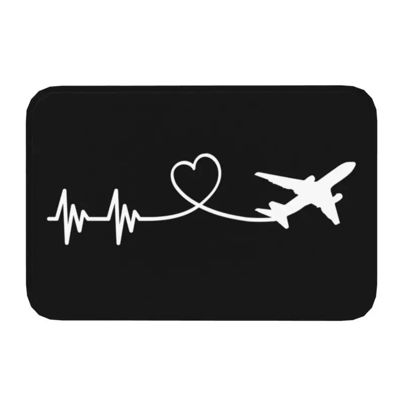 Pilot Captain Stripes Front Door Mat Anti-Slip Outdoor Quick Dry Aviation Airplane Doormat Floor Bath Entrance Home Decoration: 1 m2 / Light Grey