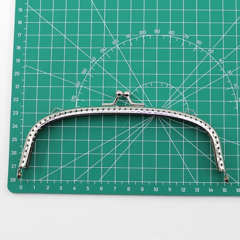 1 stück Glänzend Silber Arc Grundlegende Metall Geldbörse Rahmen Kuss Schließe Sperre DIY Tasche Zubehör 6.5/8.5/10.5/12.5/15/20,5 CM Tasche Zubehör: 15cm