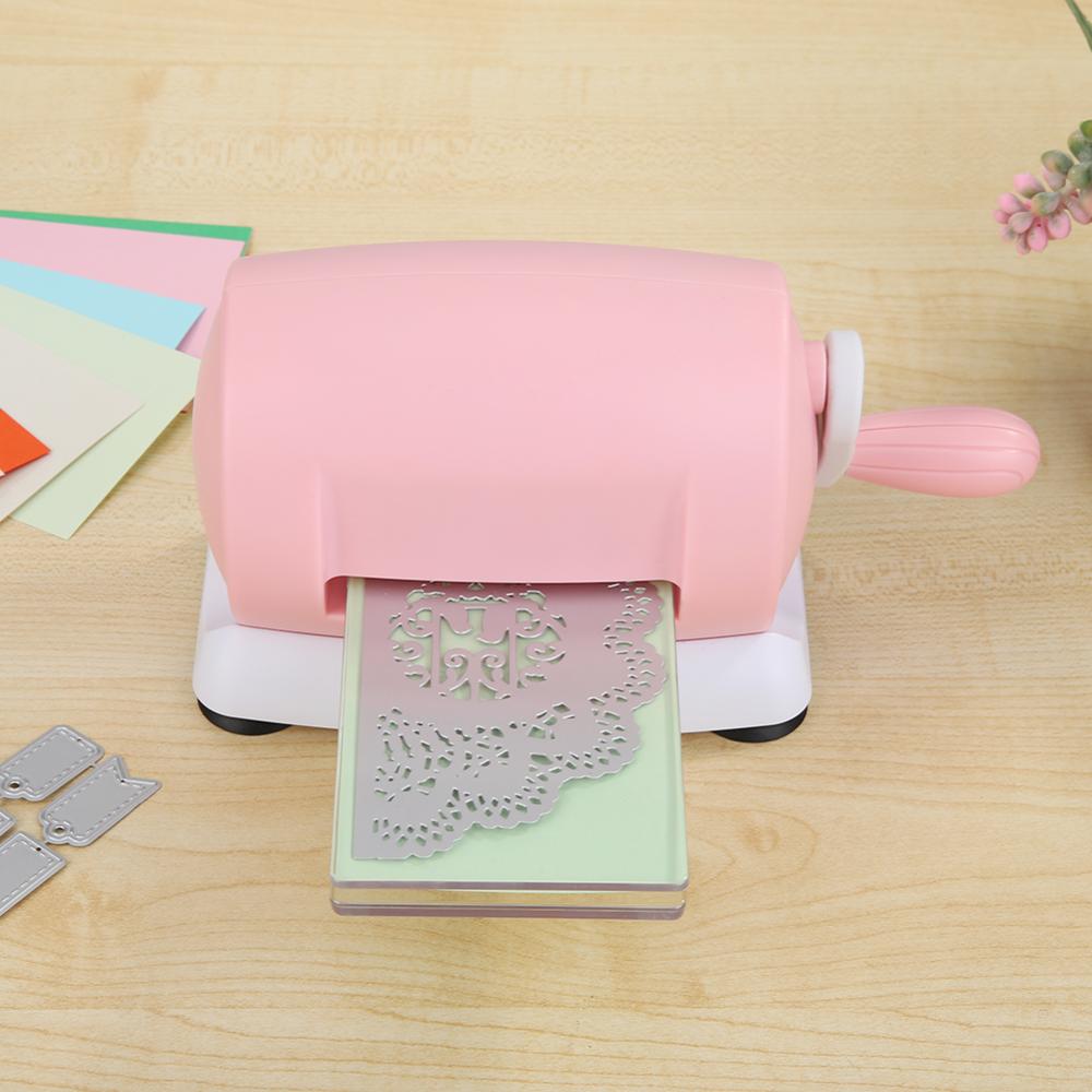 Gjør-det-selv husholdning stanse pregemaskin scrapbooking cutter stykke stanse papir cutter stanse maskin hjemme preging dies