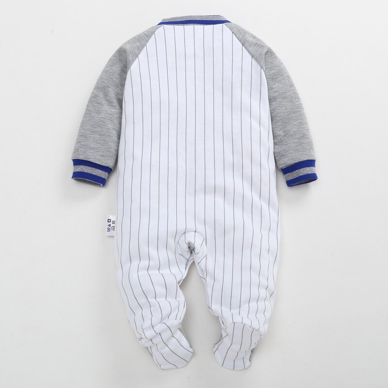 Baby Boy Baseball Romper Pasgeboren Footies Bebe Body Pak Baby Boy Kleding Jumpsuit 2022 Krijgen Een Gratis 30