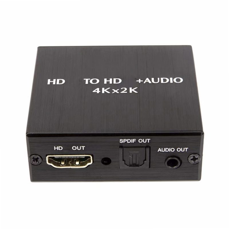 Ekstraktor audio wideo 4K x 2K kompatybilny z HDMI konwerter audio 3,5 MM SPDIF optyczny TOSLINK Stereo Out Splitter Adapter