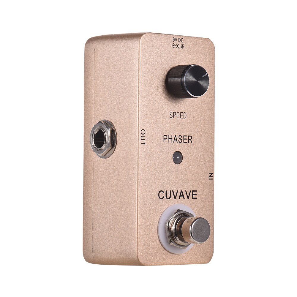 Cuvave phaser analoge fase gitaar effectpedaal zinklegering behuizing true bypass gitaarpedaal voor gitaaraccessoires