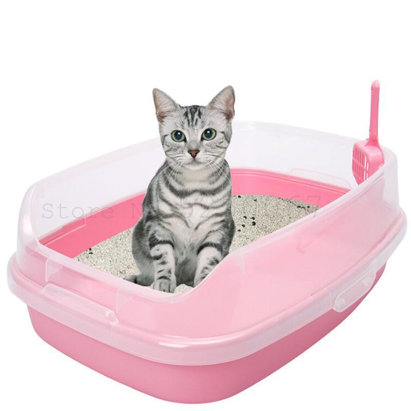Kat toilet kat sand potte enkelt lag dobbelt lag fyrretræ bentonit kat sand potte mesh fed kat super stor lukket: Model 14