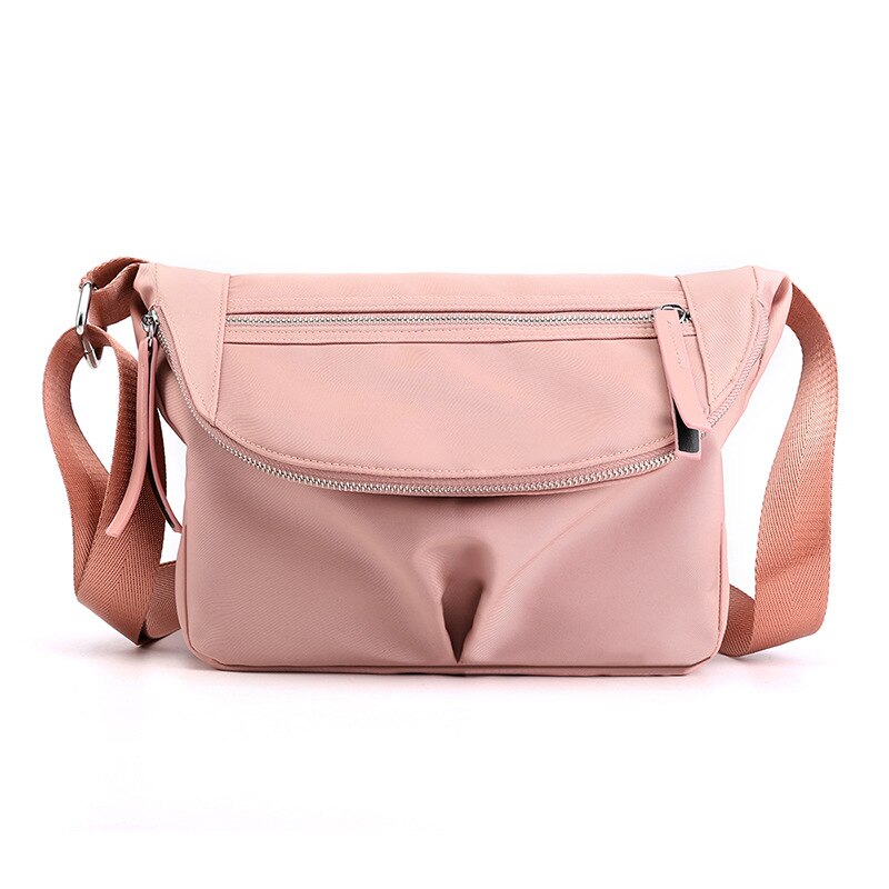 CFUN YA Boho Summer Bags For Women Small Handbag Nylon Bags Girls Crossbody Bag Travel Bag Casual Ladies Fashion Shoulder Bag: Pink