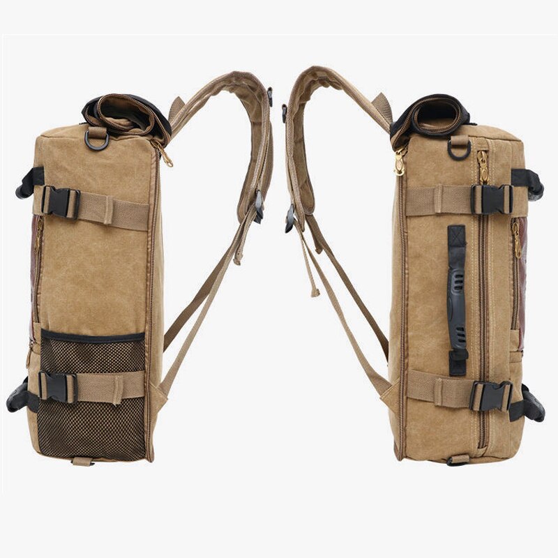 Grande capacidade dos homens mochila saco de viagem esportes casuais lona mochilas para o sexo masculino mutifunctional para fora da porta sacos escola pacote
