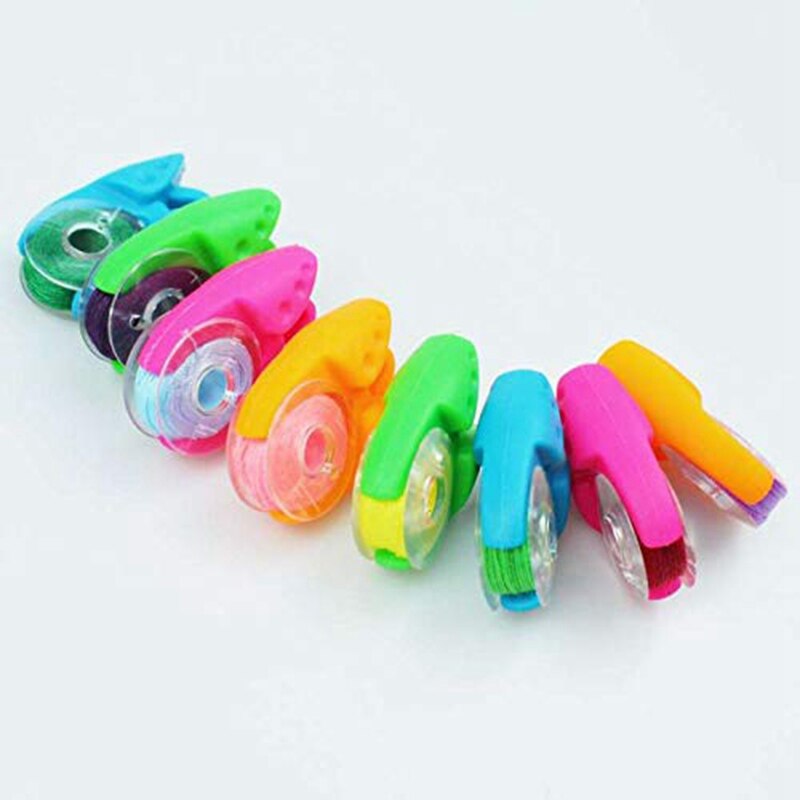 72 Pieces Sewing and Embroidery Bobbins,Bobbin Holder Clips Peels Thread Spool Huggers Keeping Bobbin Thread Under Control for E