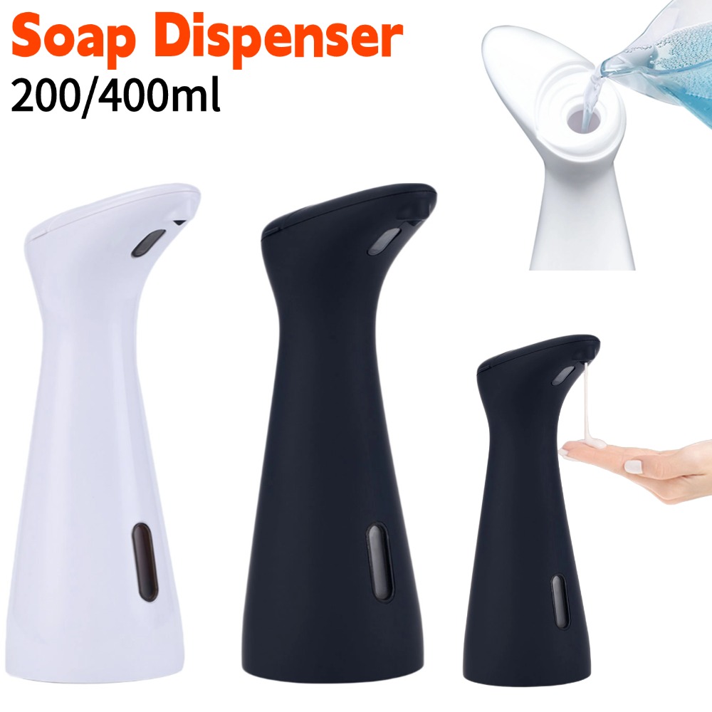 Automatischer Seifenspender, batteriebetrieben, 200/400 ml, Händedesinfektionsmittelspender, berührungslos, wasserdicht, für Küche, Badezimmer, Waschraum