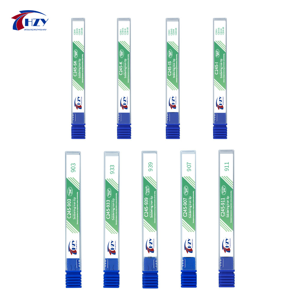 HZY C245 Series Soldering Iron Tips Head C245-K/I/IS/SK/903/907/933/911 for JBC Soldering Station Repair Tools for T245 Handle
