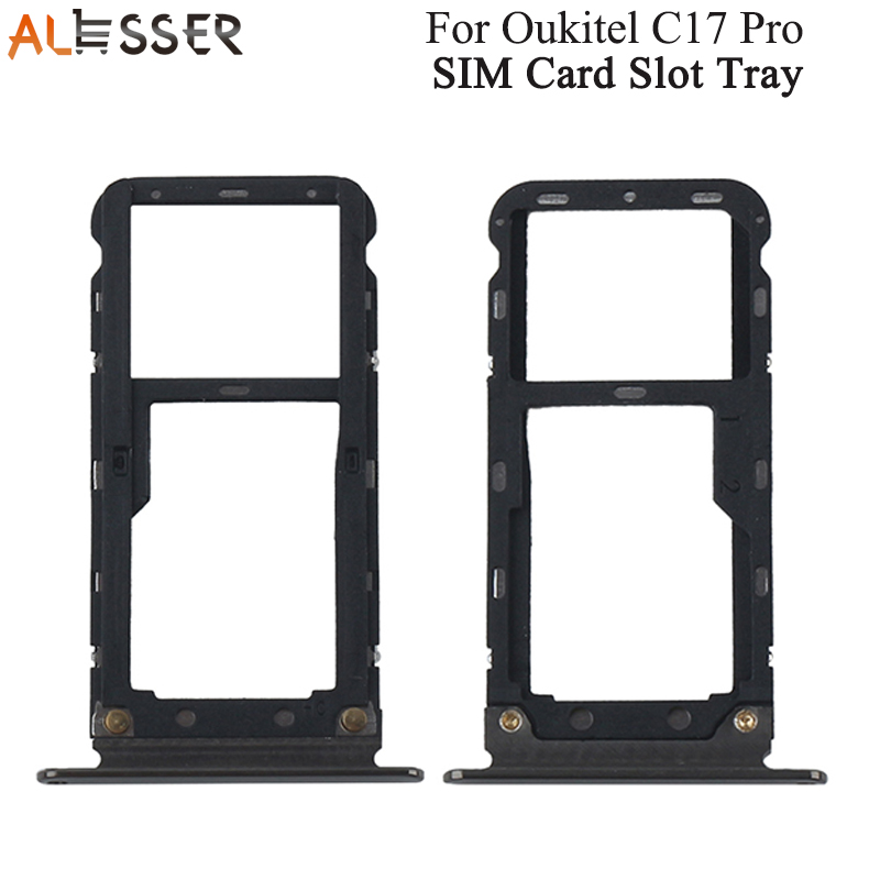 Alesser Voor Oukitel C17 Pro Sim-kaart Lade Houder Vervanging Voor Oukitel C17 Pro SIM Card Slot Sd-kaart Lade houder Adapter
