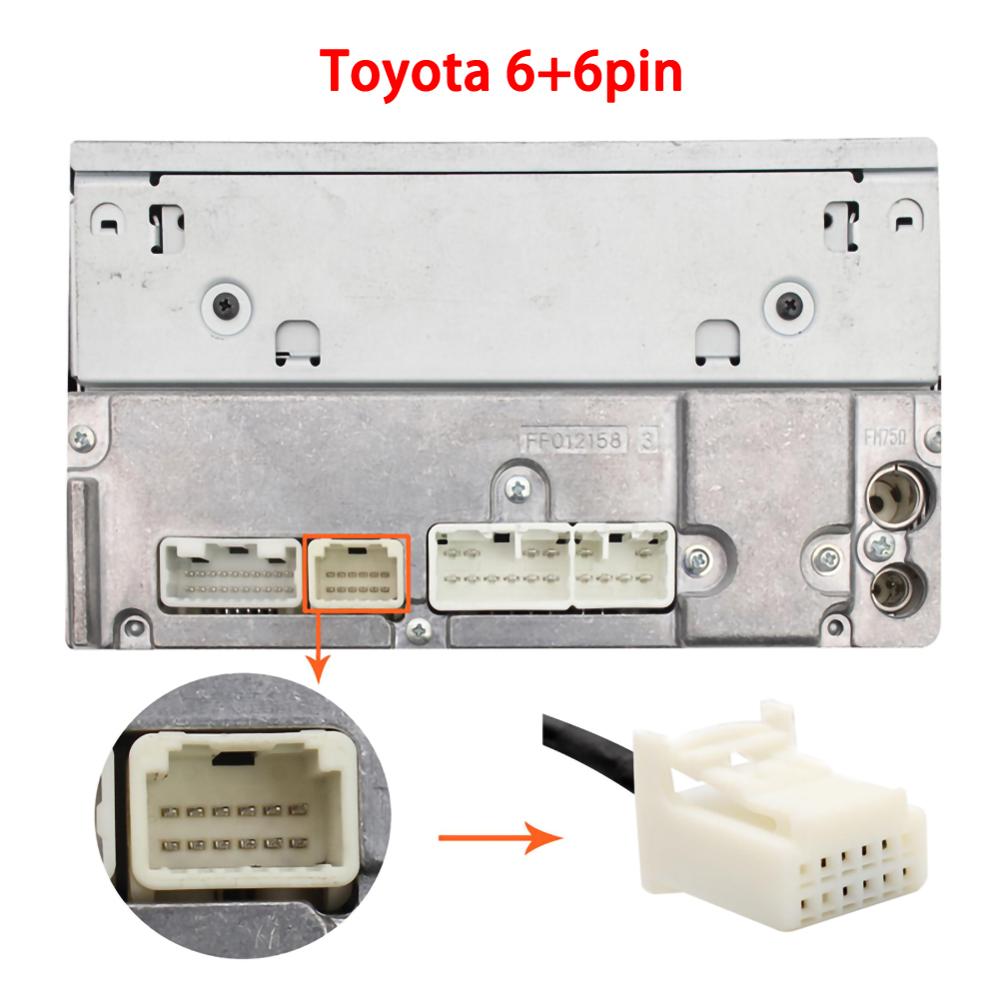 Car MP3 Player Radio Aux & USB In Input Adapter For Toyota Camry Lexus Series 6+6pin Radio USB MP3 Interface CD Changer Adapter