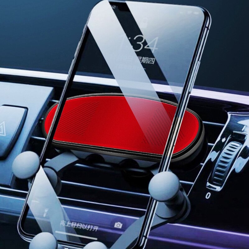 Slot bil telefonhållare gravity bilfäste hållare för telefon i bil för iphone samsung xiaomi mobiltelefon bilställ