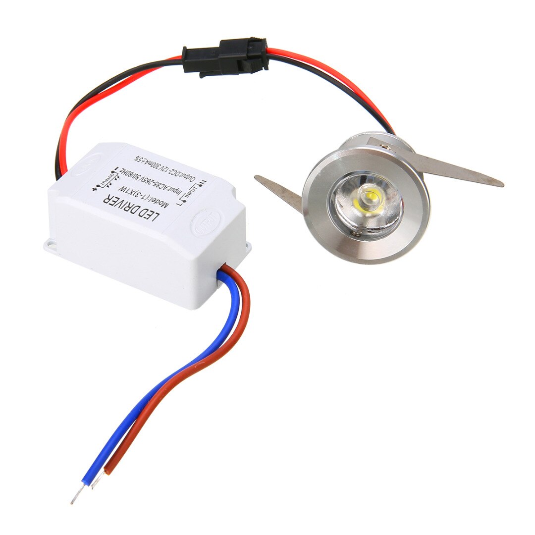 Mayitr 1W/3W Recessed Mini Spotlight Lamp Ceiling Mounted LED Downlight Ceiling Light For Counter Showcase