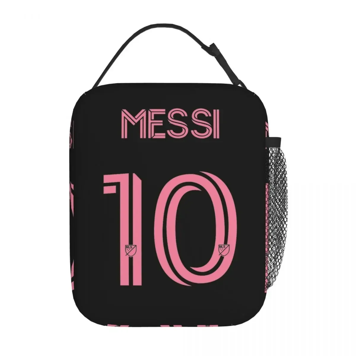 Messi 10 fotboll termisk isolerad lunchväska för arbete bärbara matbehållare väskor kylväska termisk matlåda: Brun