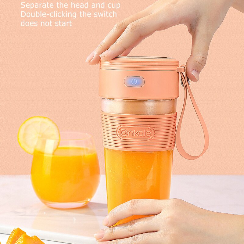 Portable Electric Fruit Juicer USB Blender Double Power Orange Squeezer Household Juicer Cup Oranges Fast Blender Kitchen Tools