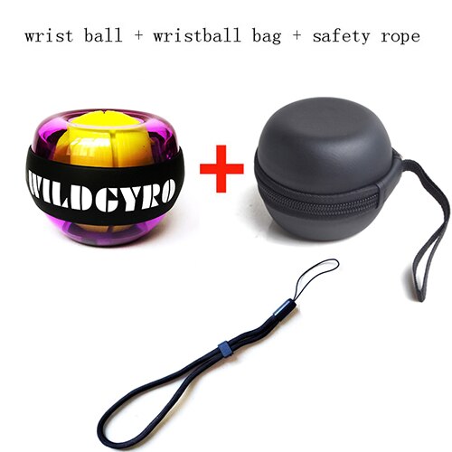 LED Wrist Ball Trainer Gyroscope Strengthener Gyro Power Ball Arm Exerciser Power ball Exercise Machine Gym Fitness Equipment