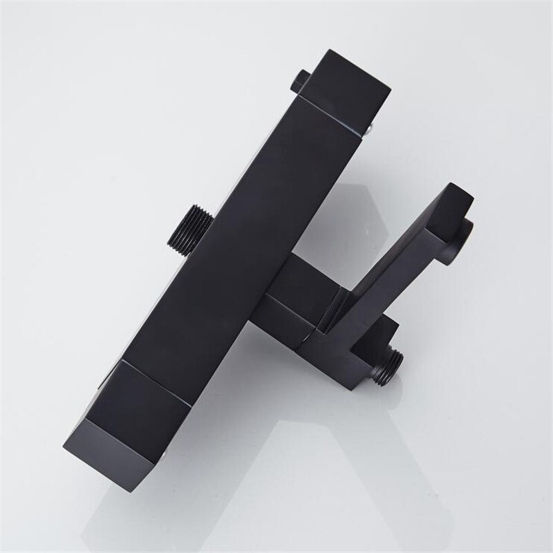 Robinet de douche thermostatique mural | Noir, robinet de salle de bains, robinet de douche, robinet de commande d'eau, robinet mitigeur thermostatique mural: style 4