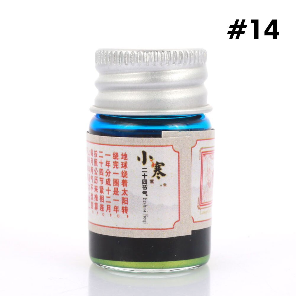 Farvet blæk ikke-kulstof blæk 5ml maleri blæk tegning signatur pen skrive fyldepenne farve skole forsyninger: Stil 23