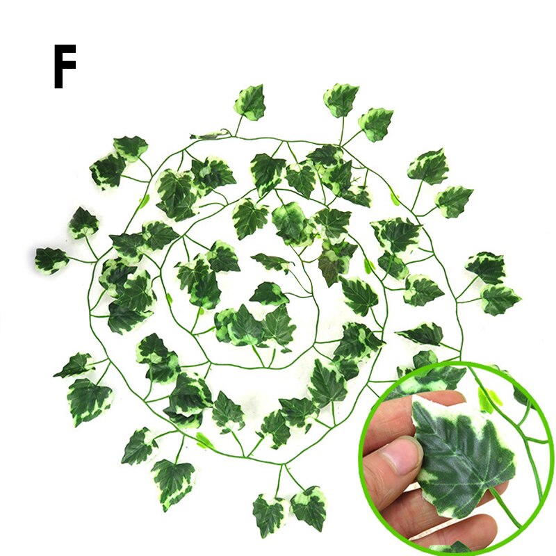 1PC Jungle Vines Terrarium Decor Artificial Vine Lizards Flexible Bendable Jungle Climber Reptile Pet Vivarium decorate: F