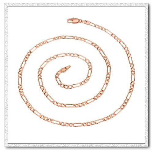 Männer/Frauen Halskette Kette, Gold Farbe Halsketten Schmuck, freies Versand1N18K-33