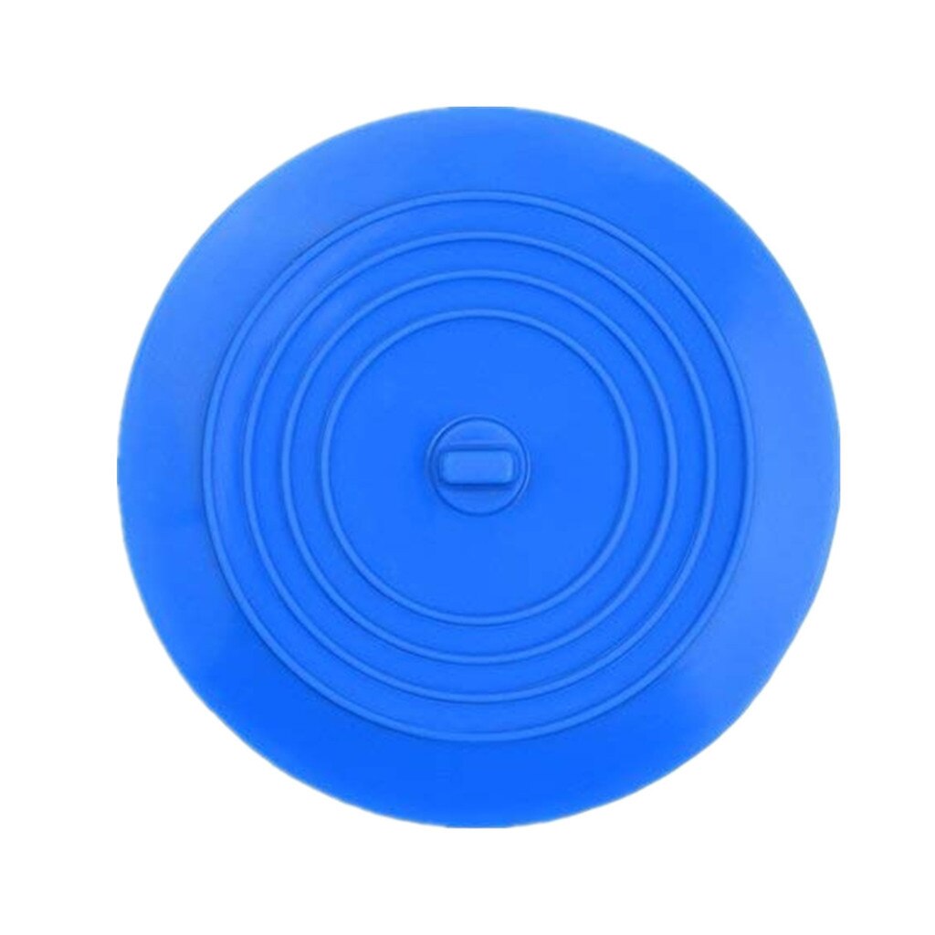 6Inch Siliconen Bad Stopper Grote Bad Drain Stopper Haar Stopper Flat Zuig Cover Drain Plug Voor Keukens Badkamers Wasserij: 1pcs Blue