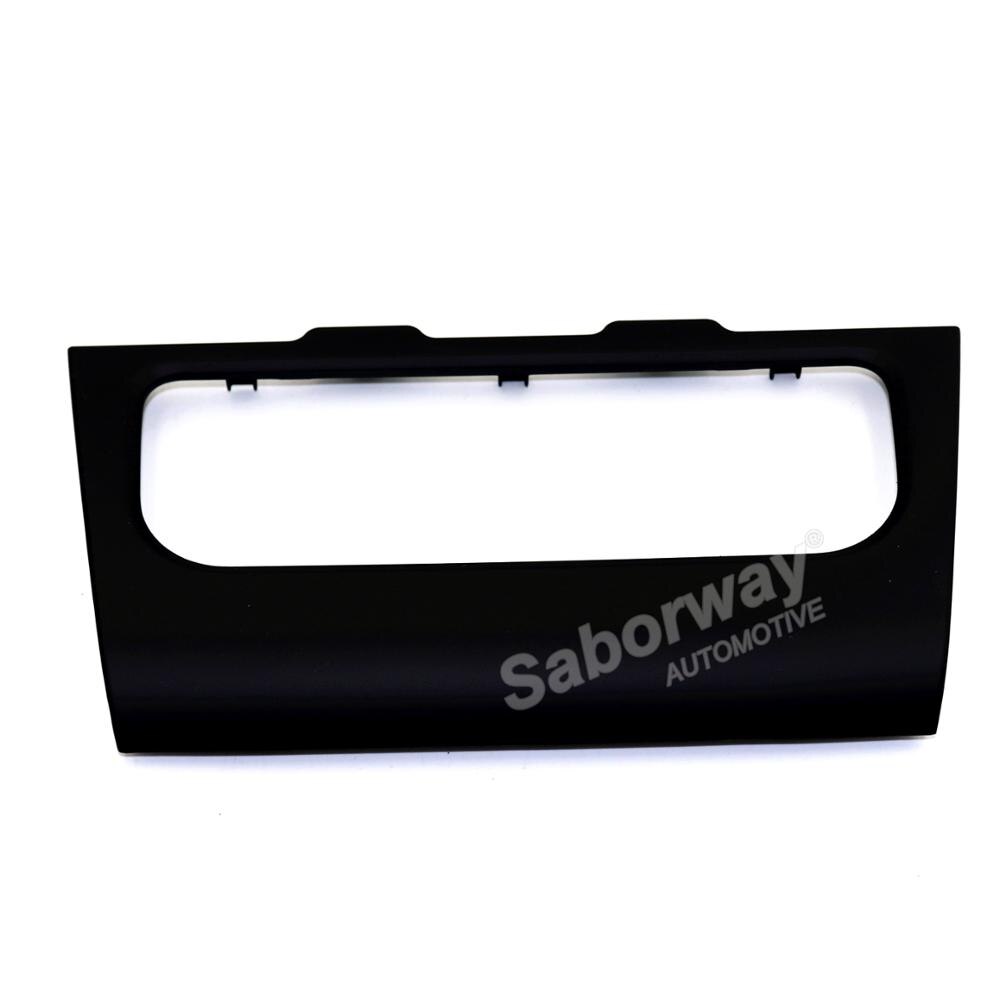 Saborway Zwart Centrale Cd Radio Cover Trim Airconditioning Panel Frame Voor Golf MK6 5K0 858 061E 5KD 858 069: Air Conditioning