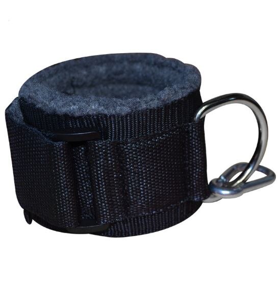 Anti-wrijving opgevulde enkelbandjes voor kabelmachines, gym, been, armweerstandstraining, hippe trainingsapparatuur: GRIJS