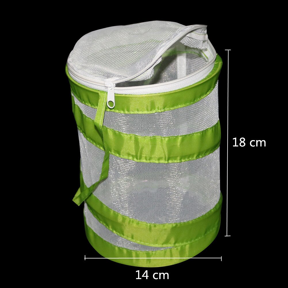 Jaula plegable de malla para insectos, contenedor de alimentación cilíndrico para cría, mariposa, libélula, Mantis, transpirable