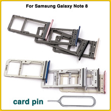 Single & Dual Note8 Sim-kaart Lade Voor Samsung Galaxy Note 8 Sim Kaartlezer Sim Lade Houder Sim Slot vervangende Onderdelen
