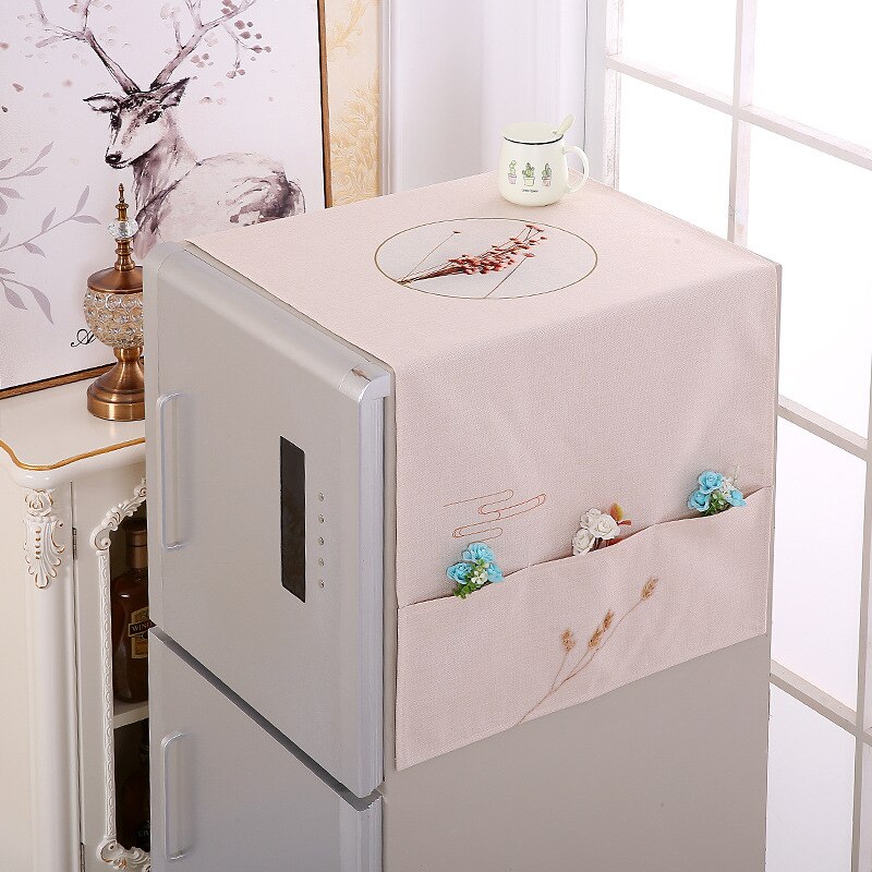 Refrigerator cover open the door refrigerator cover single door dust cover household shade cloth washing machine cover