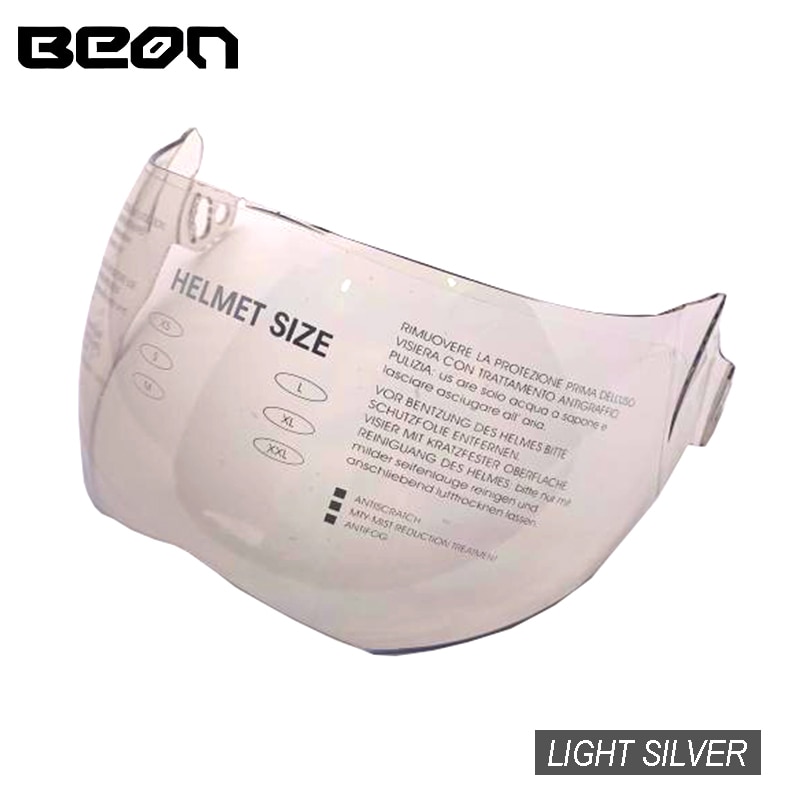 Beon motorhelmen vizier zwart transparant zilver bril glosses vizieren voor beon b -702 4 seizoenen helmen