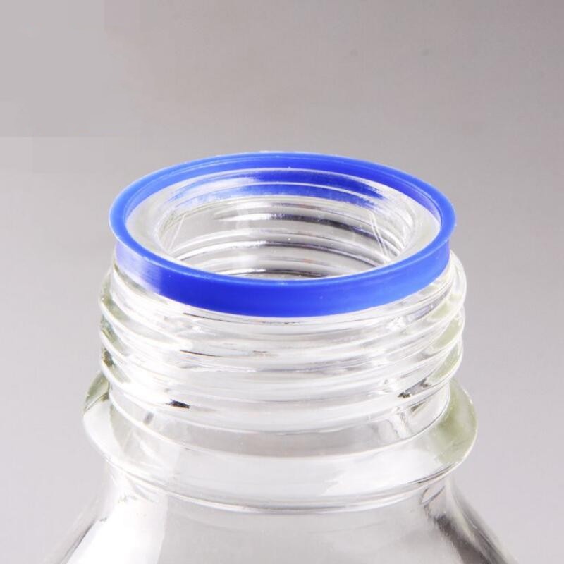 250ml Graduated Round Glass Reagent Bottle Blue Screw Cap Screw On Cover Graduation Sample Vials Plastic Lid