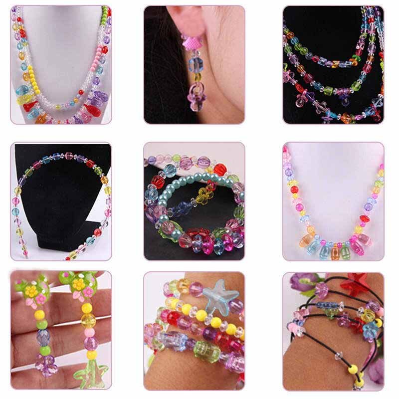 24 grade artesanal frisado brinquedos para crianças hama contas crianças artesanato diy pulseira colar fazer jóias kit meninas presente