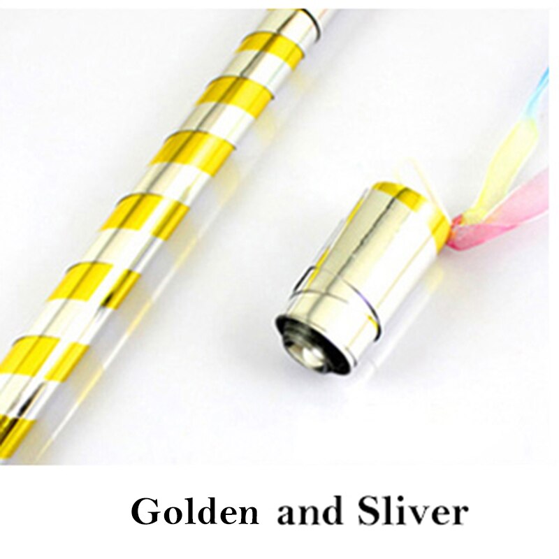 10 PCS 90CM Magic Wand Appearing Cane Available Magic Tricks Stage performance Magic Props Children&#39;s Classic Toys: 10PCS Golden Silver