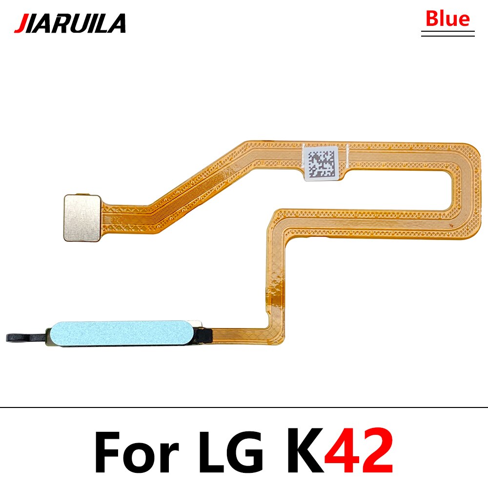 Fingerabdruck Sensor Für LG K42 Heimat Taste Fingerabdruck berühren Ich würde Sensor biegen Kabel Für LG K52 Fingerabdruck Geschmack: K42 Blau
