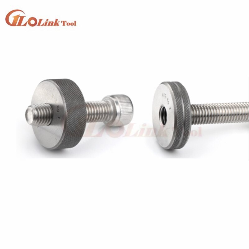 M2.5 M3 M4 M5 M6 M7 M8 M10 M14 M16 M18 M20 6G-6H thread ring gage thread ring gauge RING GO-NOGO GAUGE 6g measure gauge 2pcs/set