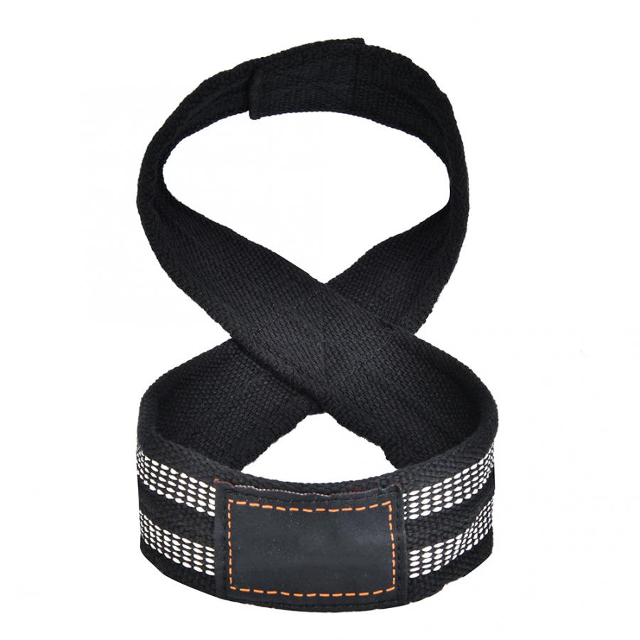 1 Pair Figure 8 Weight Lifting Wrist Strap Pull-ups Wrist Strap Horizontal Bar Powerlifting Belt Gym Fitness Bodybuilding Tools