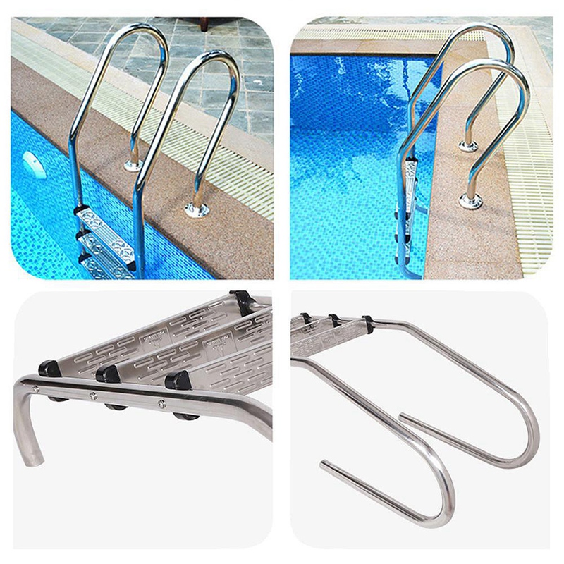 Échelle de Piscine Antidérapante en Acier Inoxydable, Accessoires de Remplacement