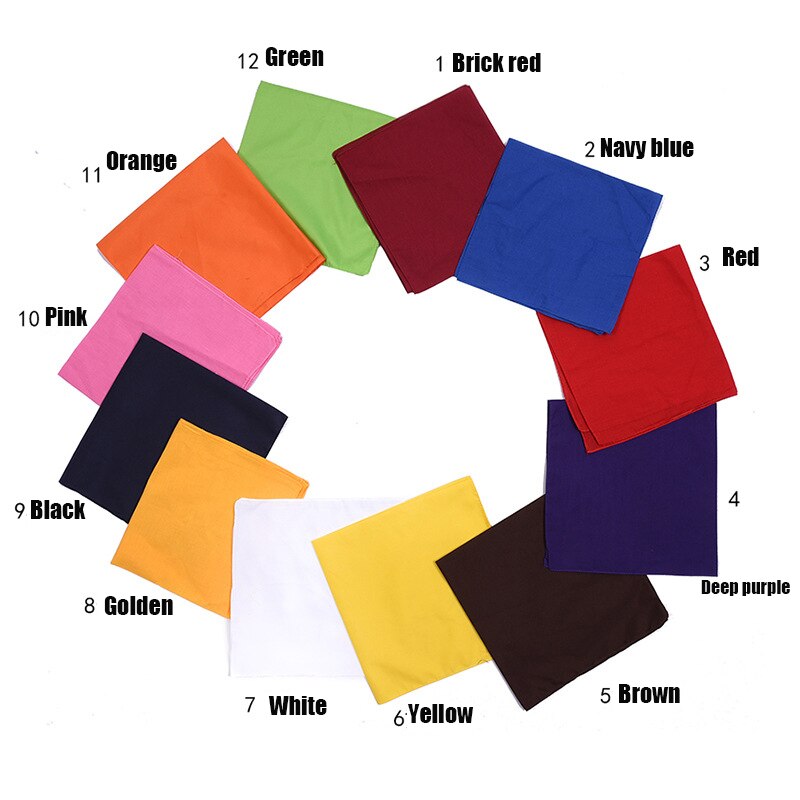 Unisex Hip Hop 100% Cotton Bandana Square Scarf 55 Cm*55cm Black Red Paisley Headband Printed for Women/Men/Boys/Girls