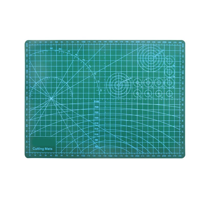 Cutting Mat for DIY Sewing Craft A4 Sturdy Rotary Cutting Mat Non Slip Surface Scrapbook Fabric: green