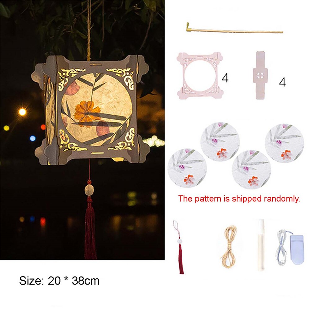 DIY Chinesische Laterne Palast Jahrgang Stil Tragbare Blüte Blume Licht Lampe Party glühend Laternen Für Mitte-Herbst Festival: zentral Palast