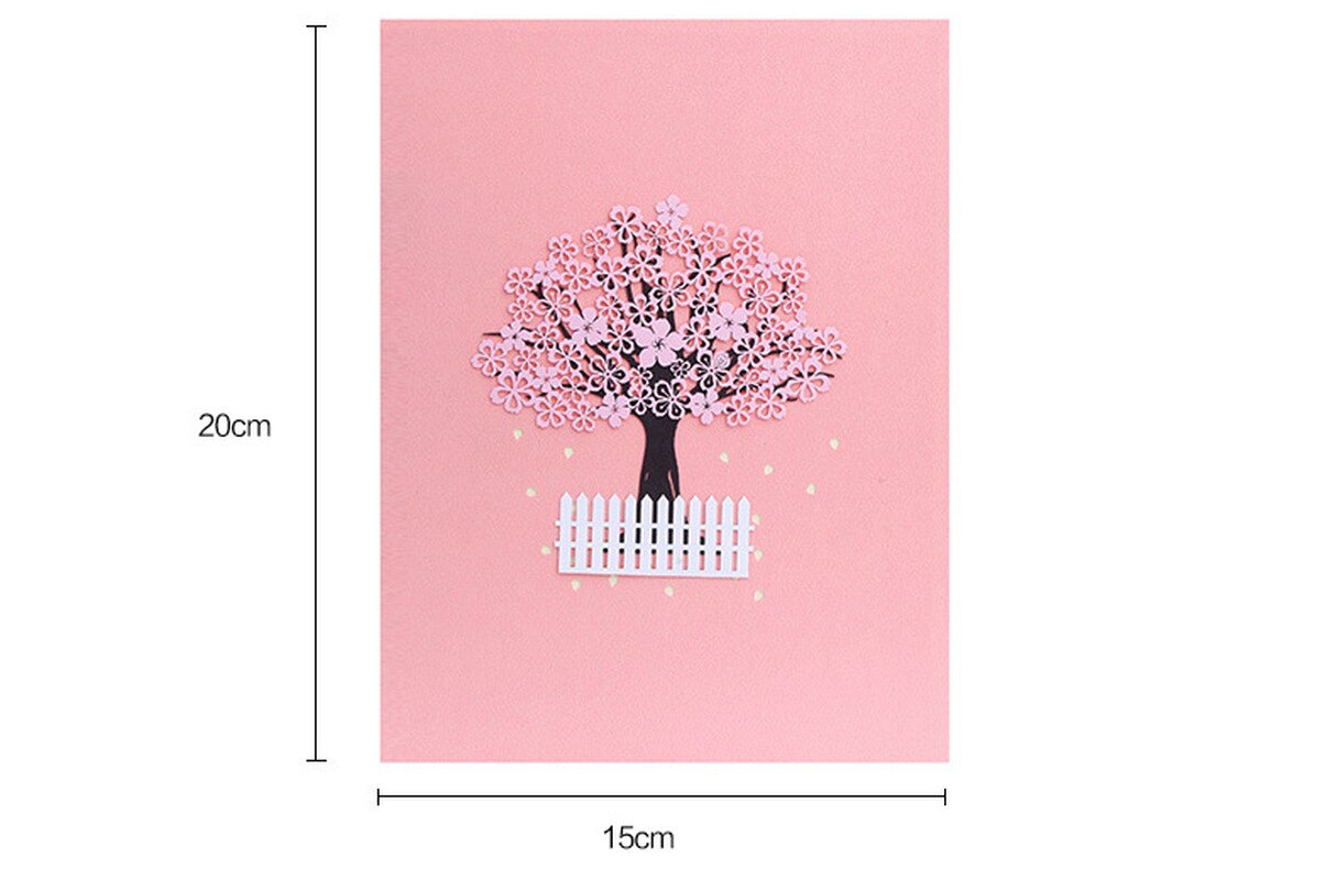 3D Pop Up carte de voeux romantique creuse mariage jour de voeux à la main meilleur souhait Kirigami papier artisanat carte