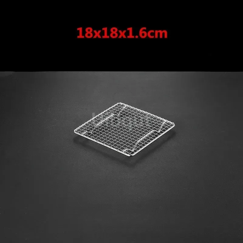 square bbq net rack meshes stainless steel 304 BBQ grill Mesh Rectangular Baking rack with Foot leg Drainage Cake Drying Frame: army green